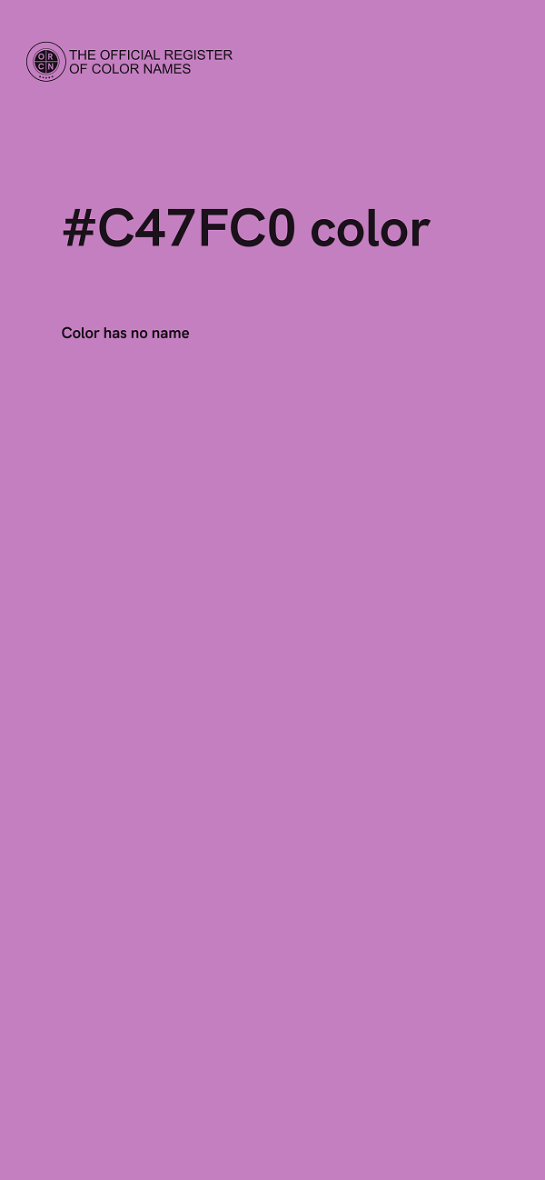#C47FC0 color image