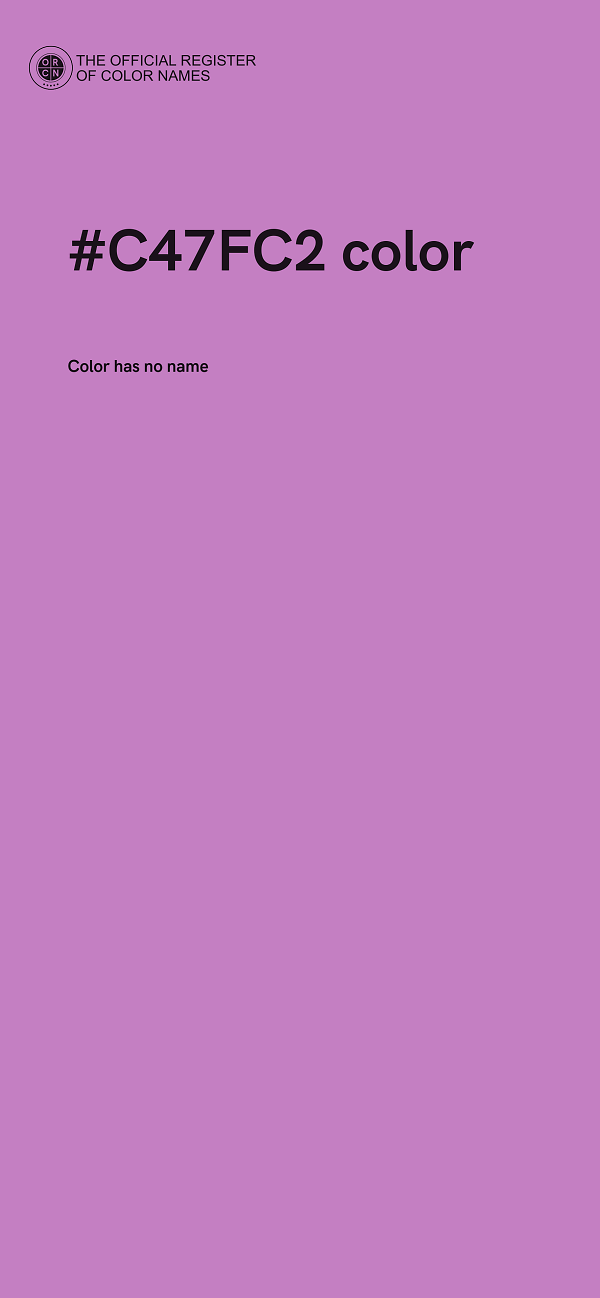 #C47FC2 color image
