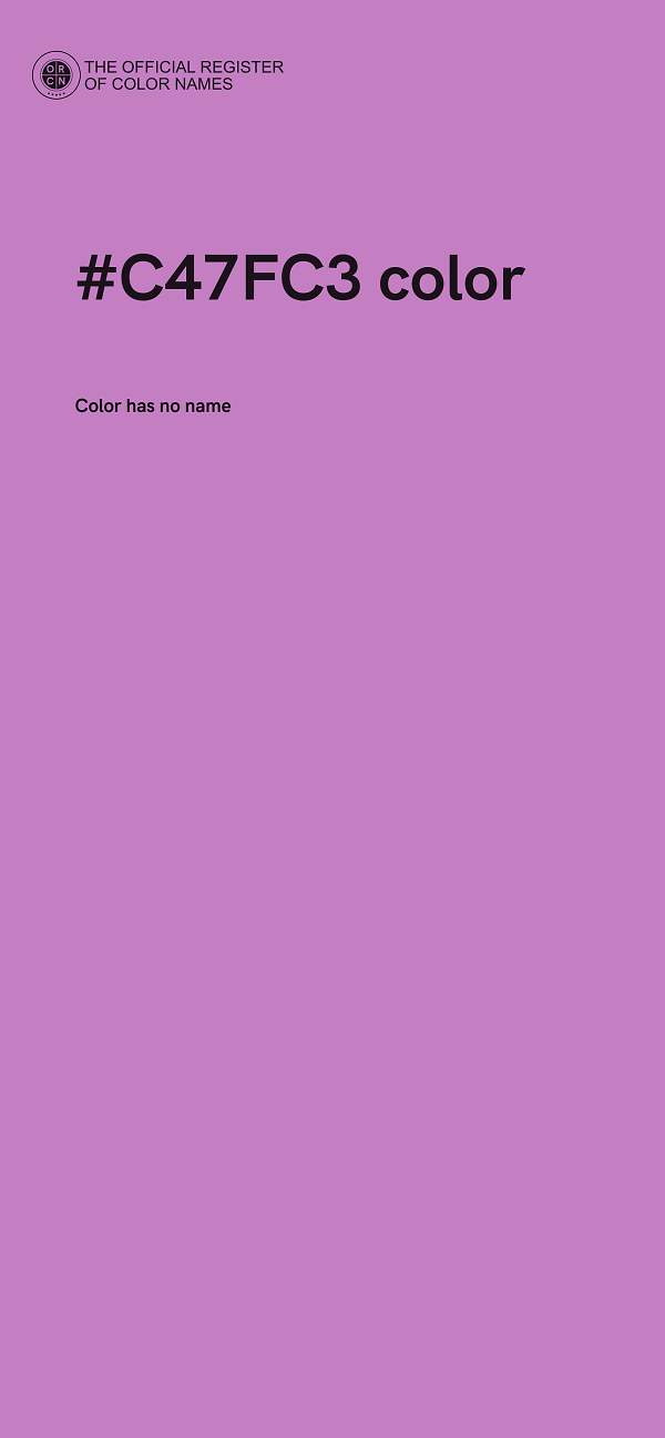 #C47FC3 color image