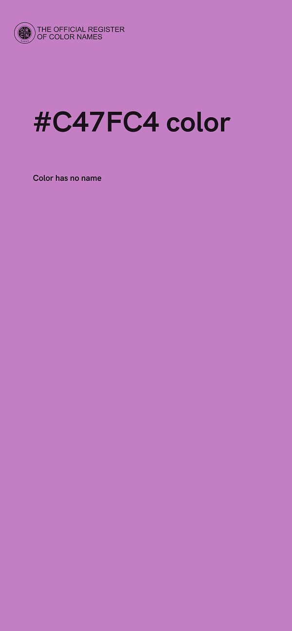 #C47FC4 color image