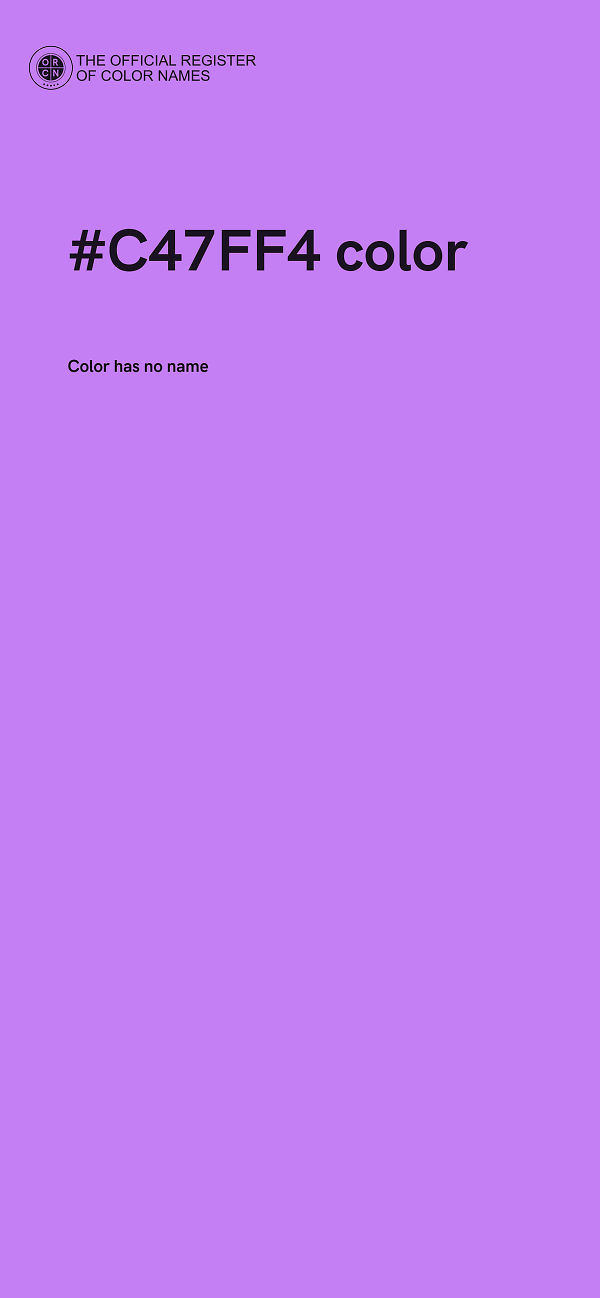 #C47FF4 color image