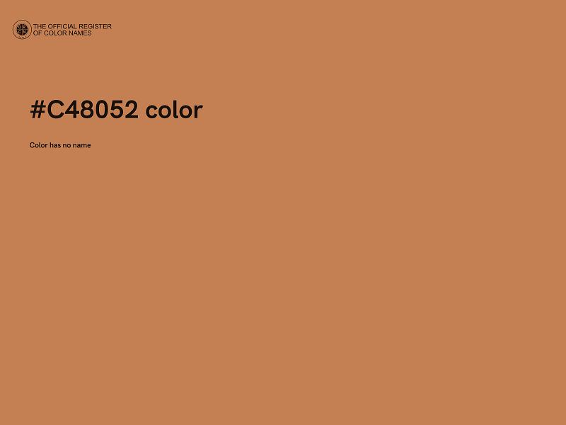 #C48052 color image