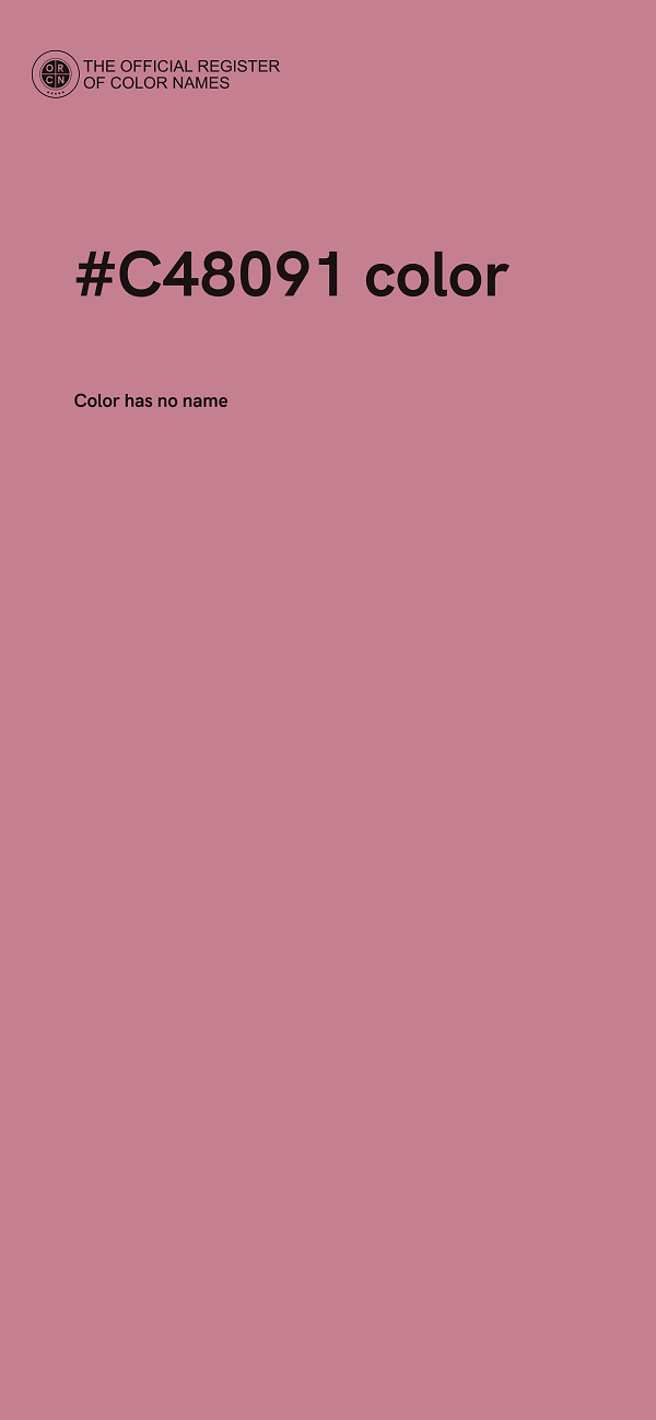 #C48091 color image