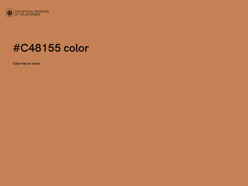 #C48155 color image