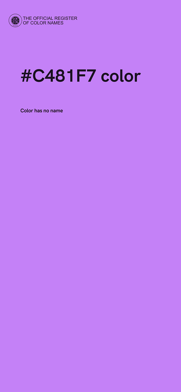 #C481F7 color image