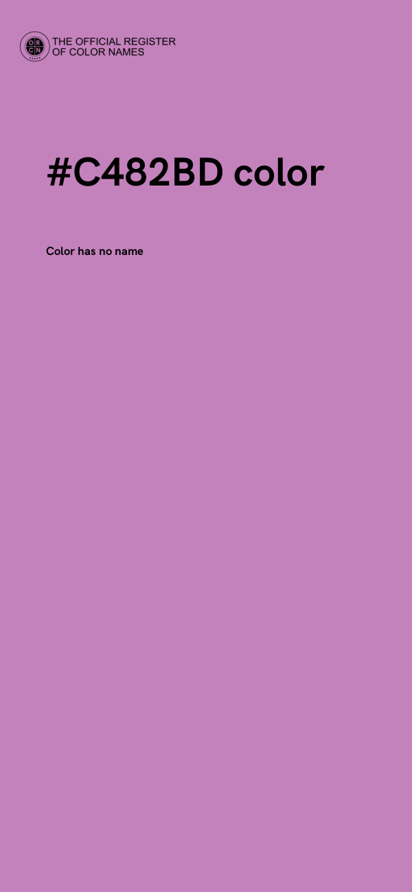 #C482BD color image