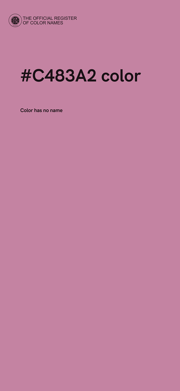 #C483A2 color image
