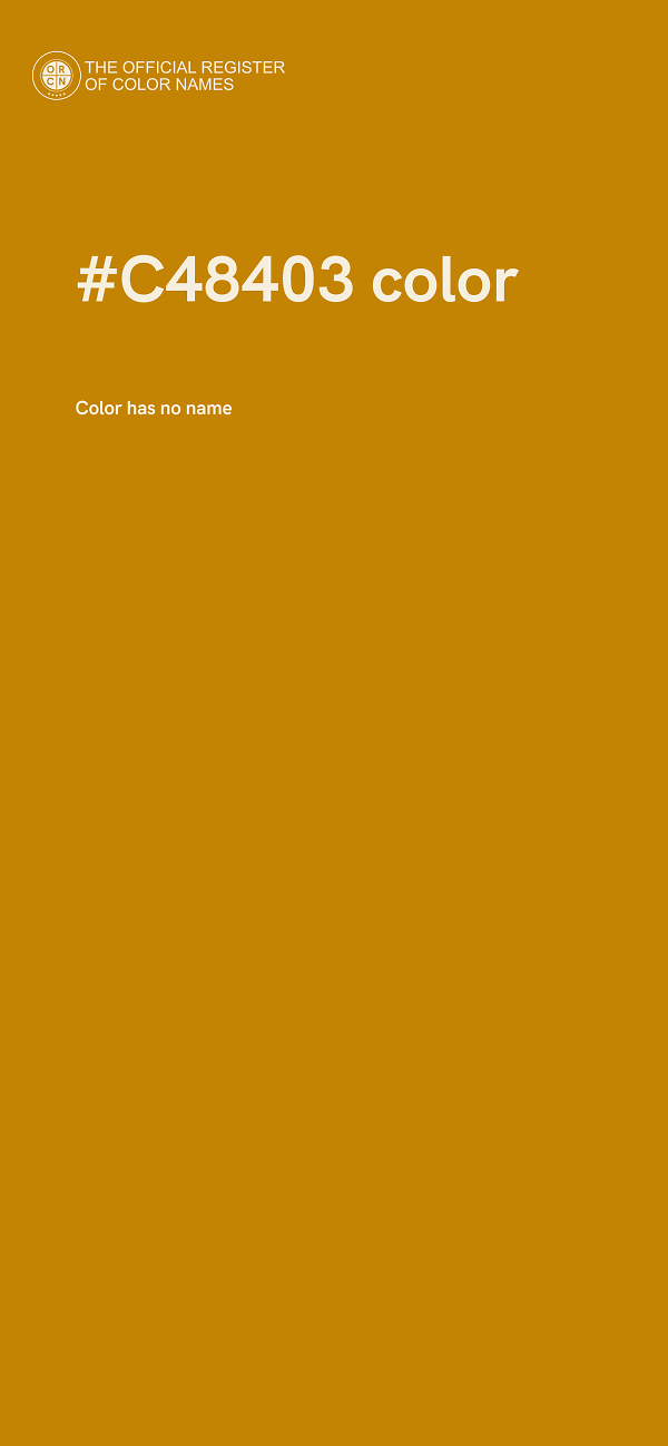 #C48403 color image