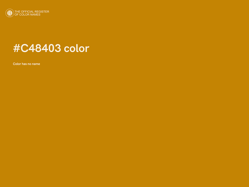 #C48403 color image