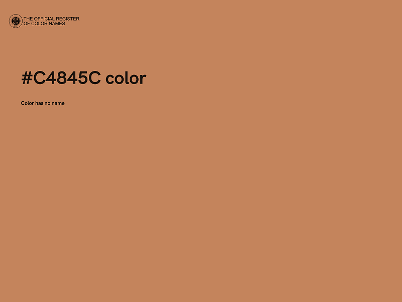 #C4845C color image