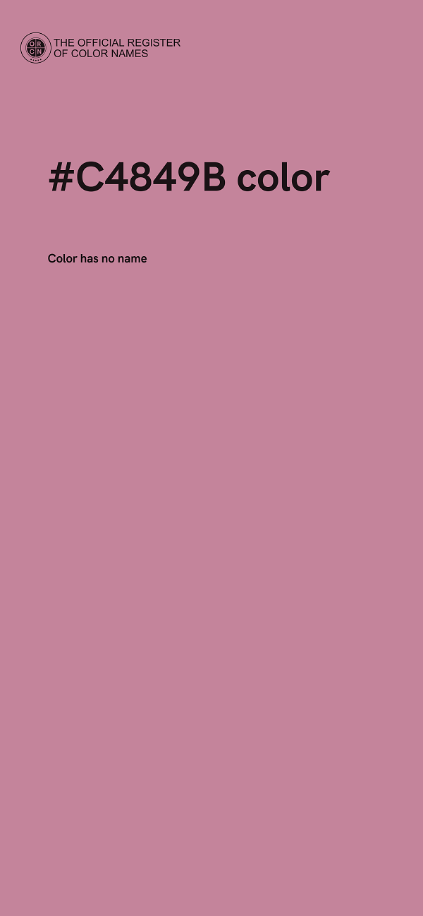 #C4849B color image
