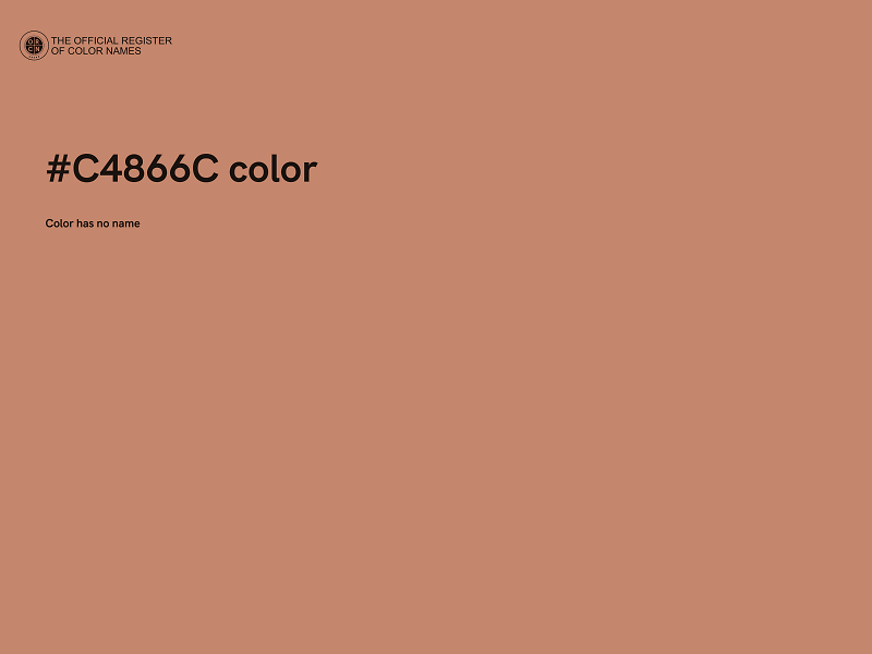 #C4866C color image