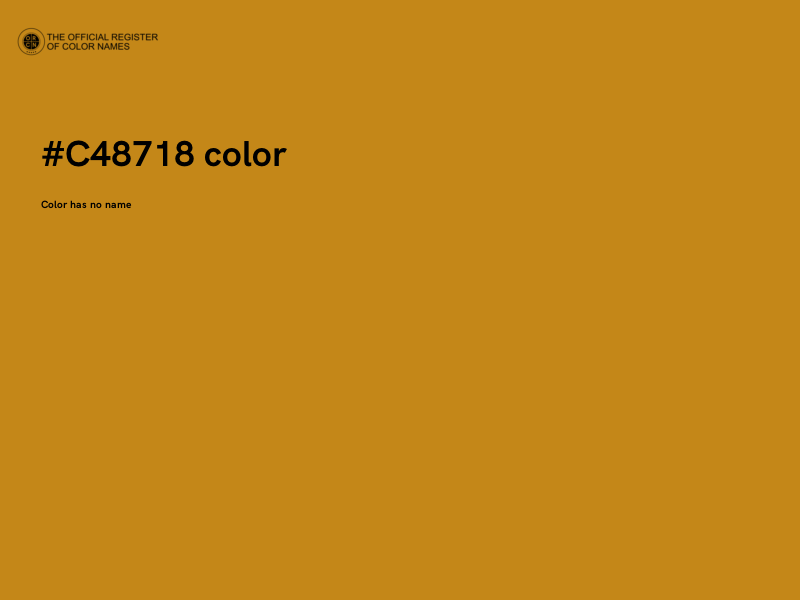 #C48718 color image