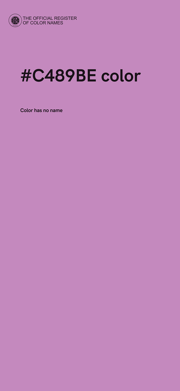 #C489BE color image