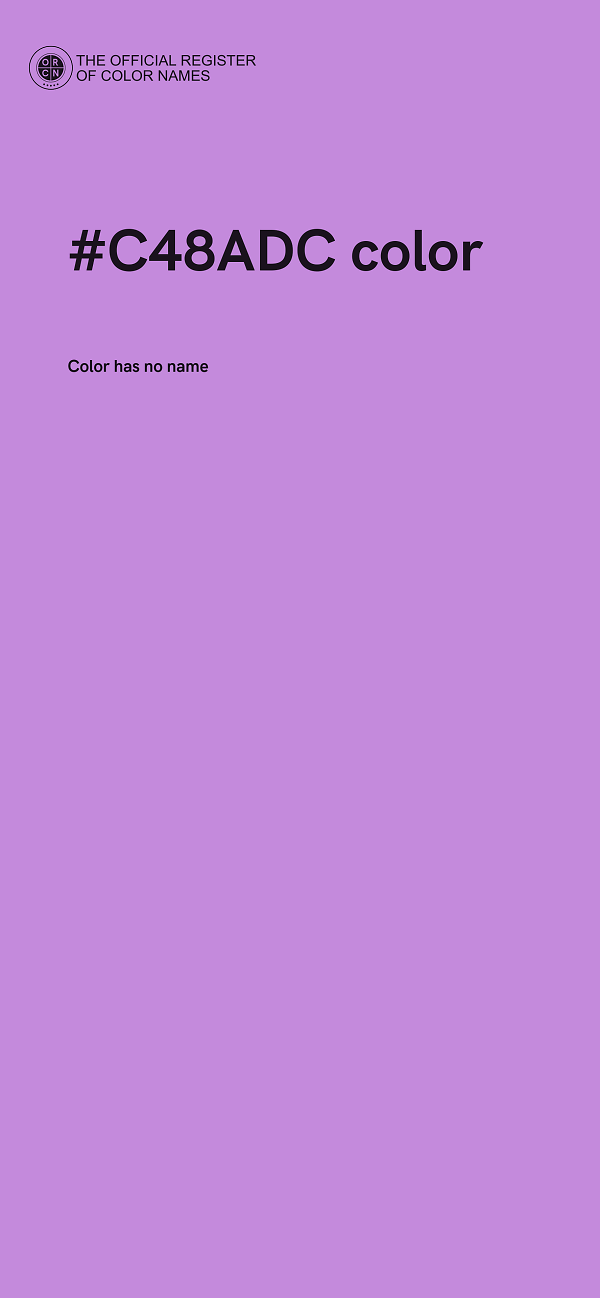 #C48ADC color image