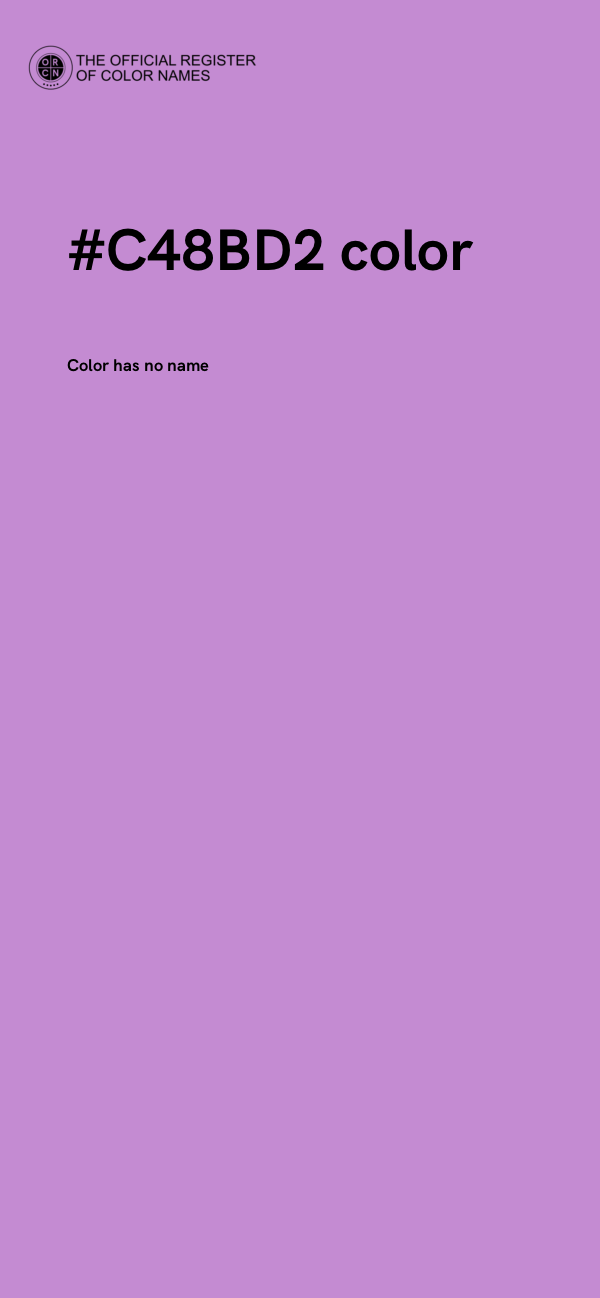 #C48BD2 color image