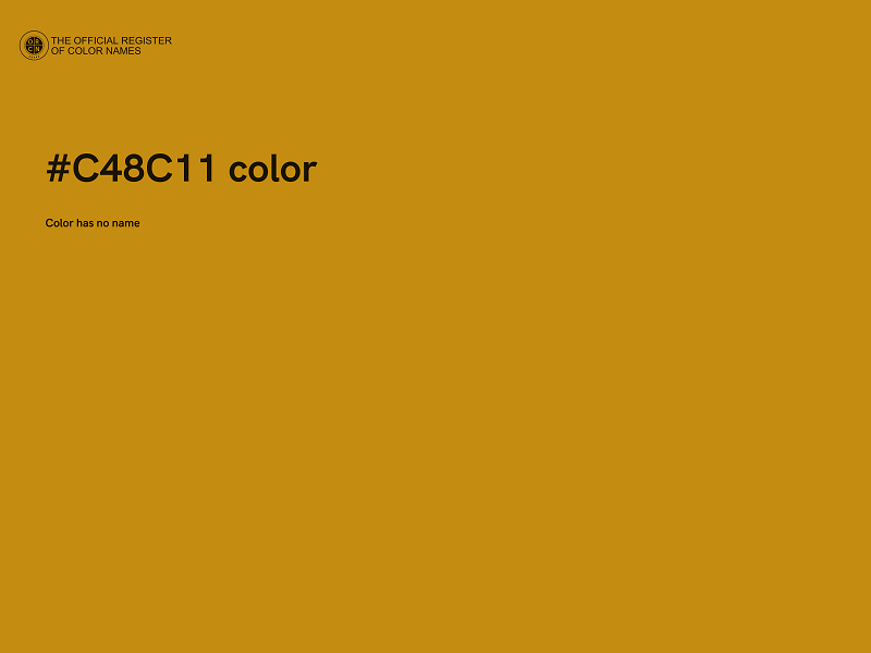 #C48C11 color image