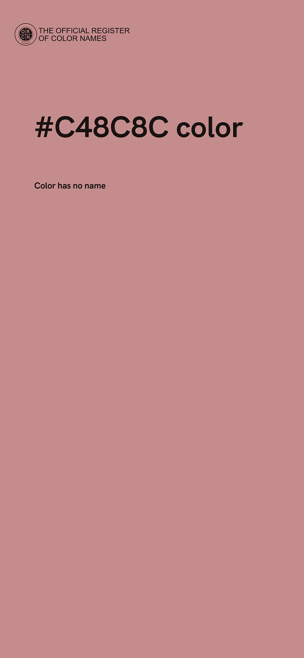 #C48C8C color image