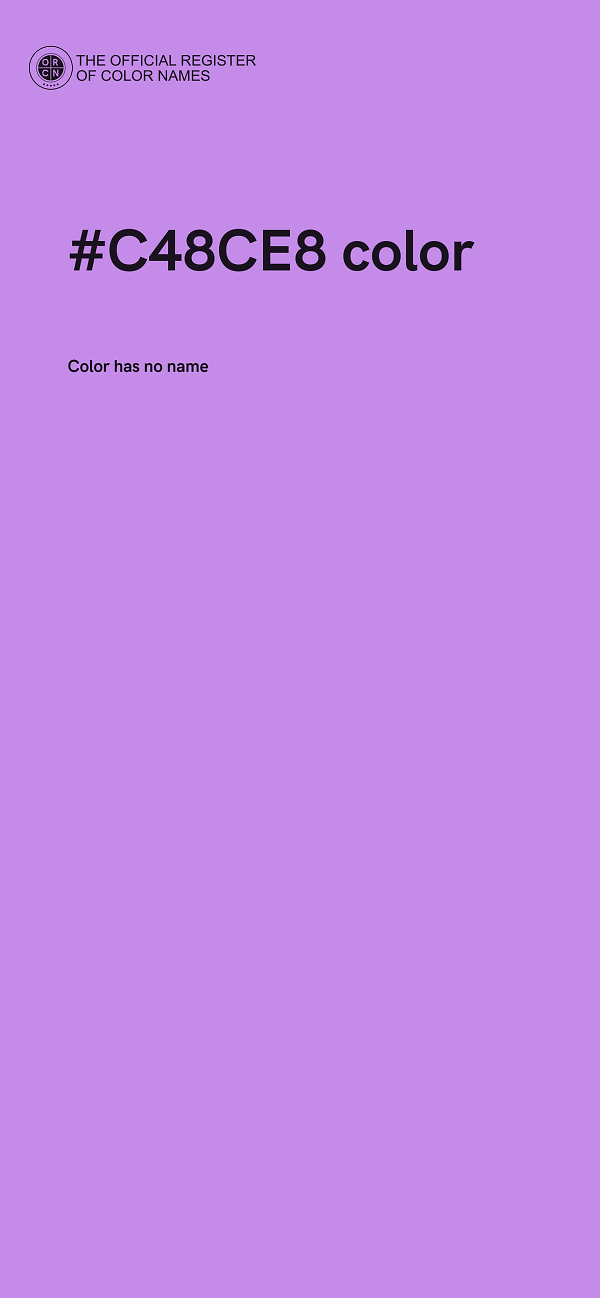 #C48CE8 color image