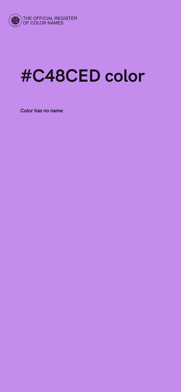 #C48CED color image