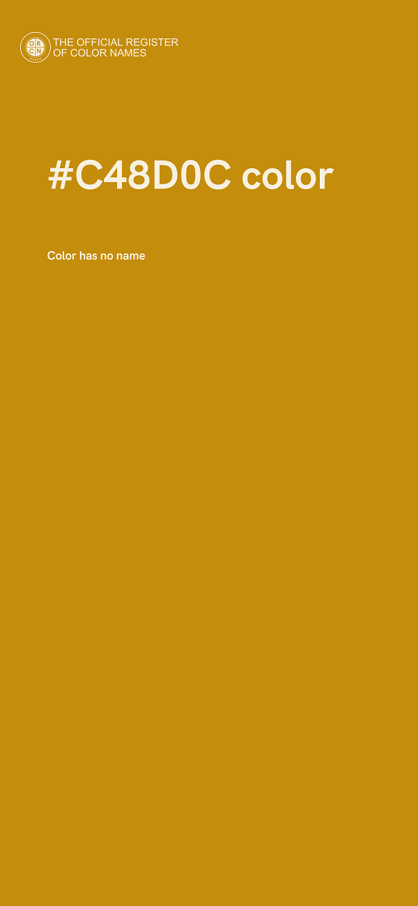 #C48D0C color image