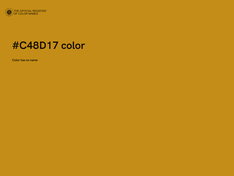 #C48D17 color image