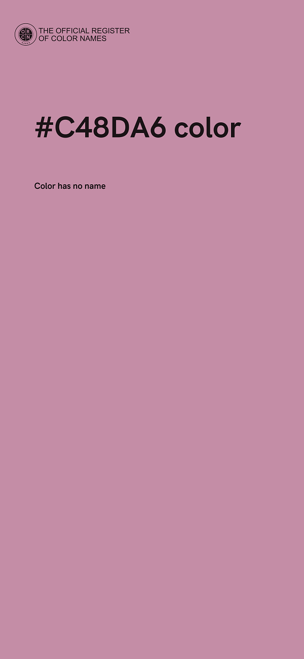 #C48DA6 color image