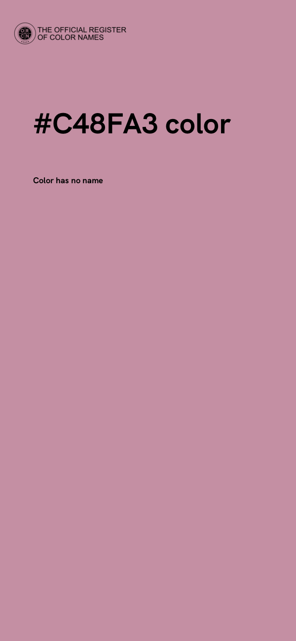 #C48FA3 color image