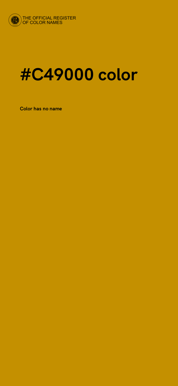 #C49000 color image
