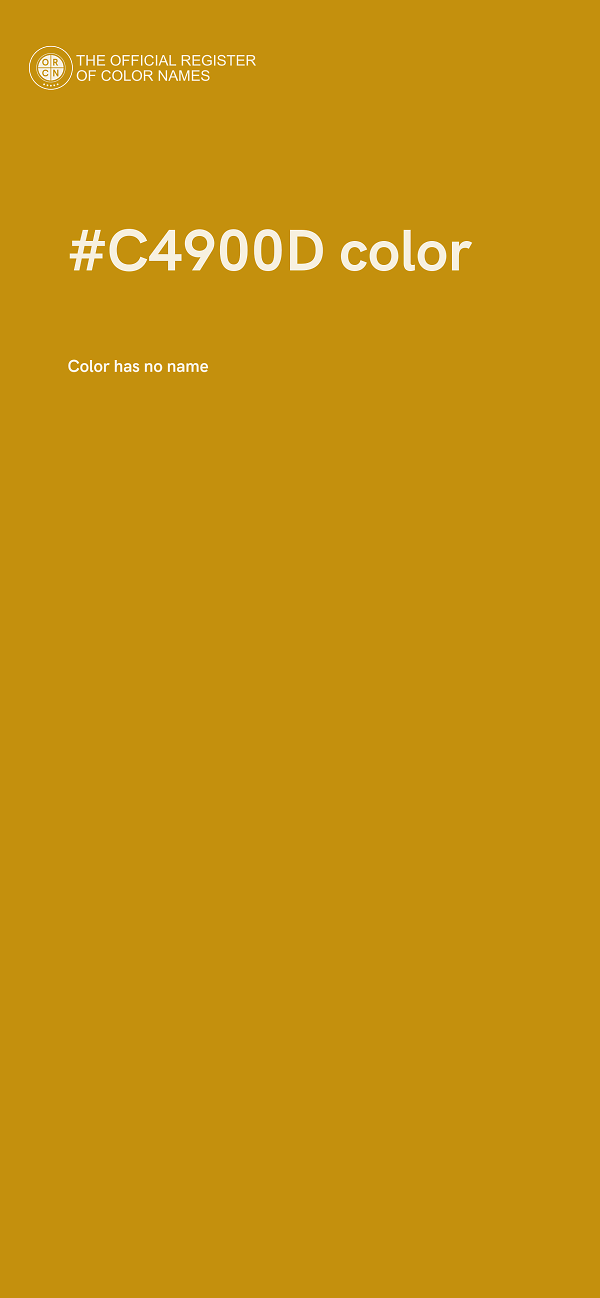 #C4900D color image
