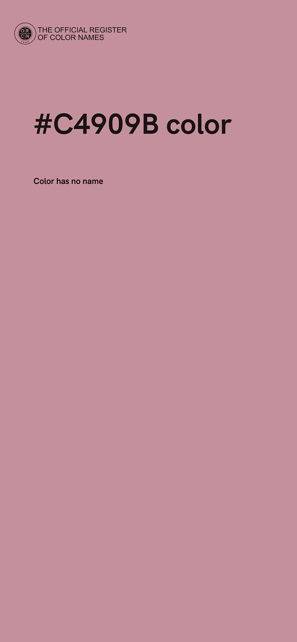 #C4909B color image