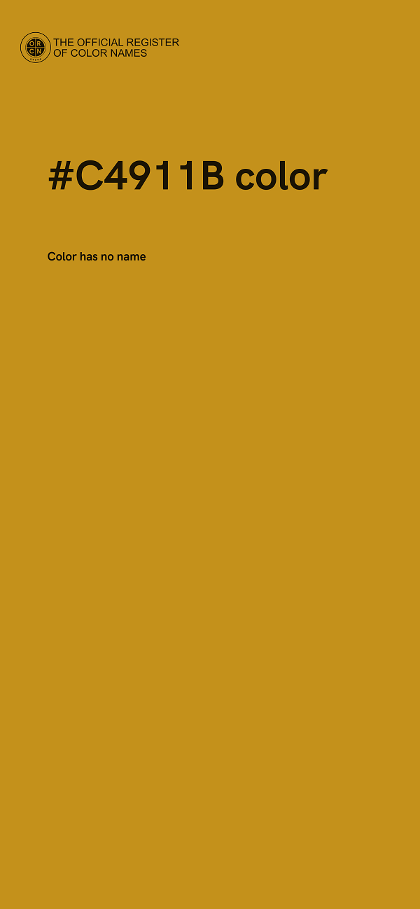 #C4911B color image