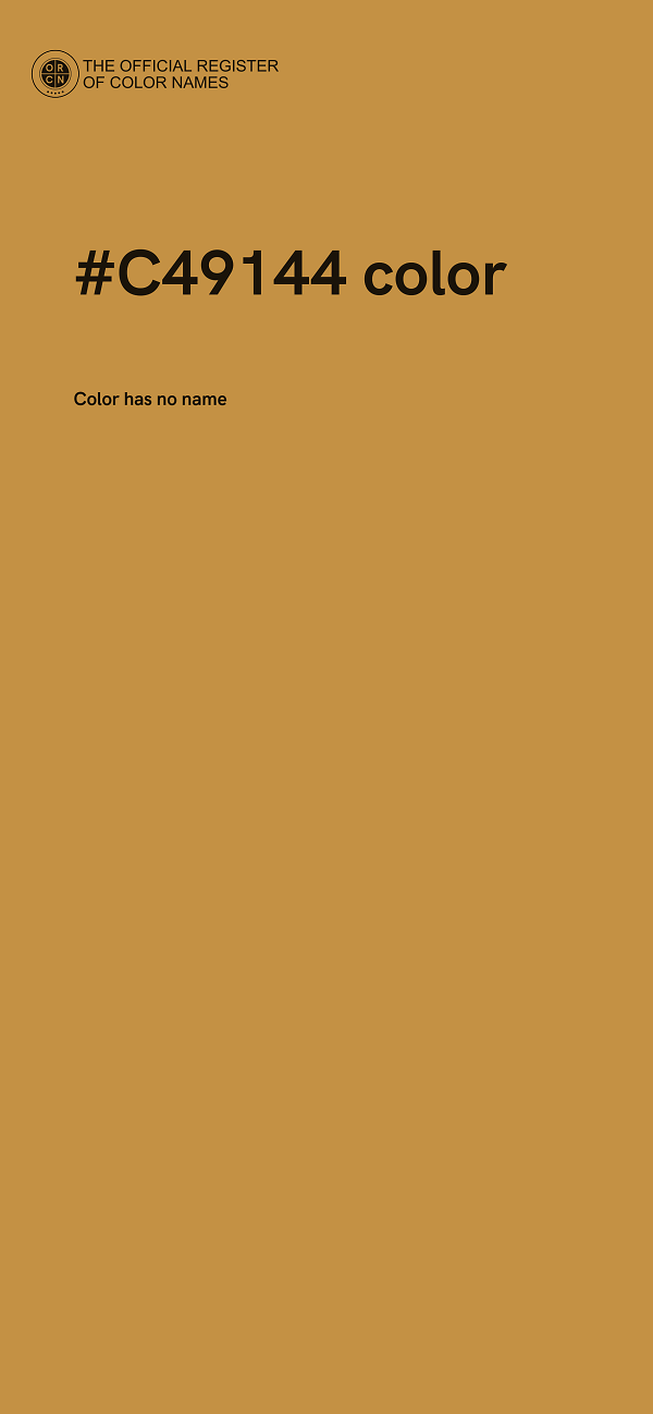 #C49144 color image