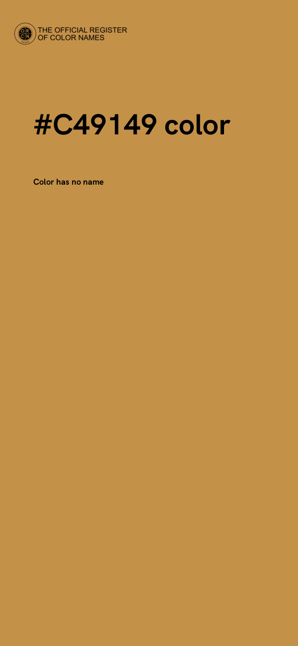 #C49149 color image