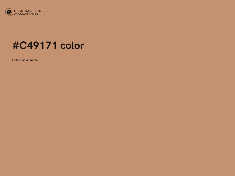 #C49171 color image