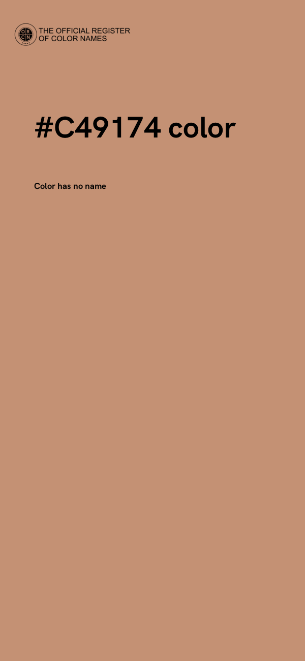 #C49174 color image