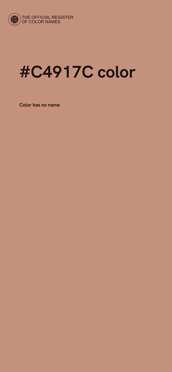 #C4917C color image