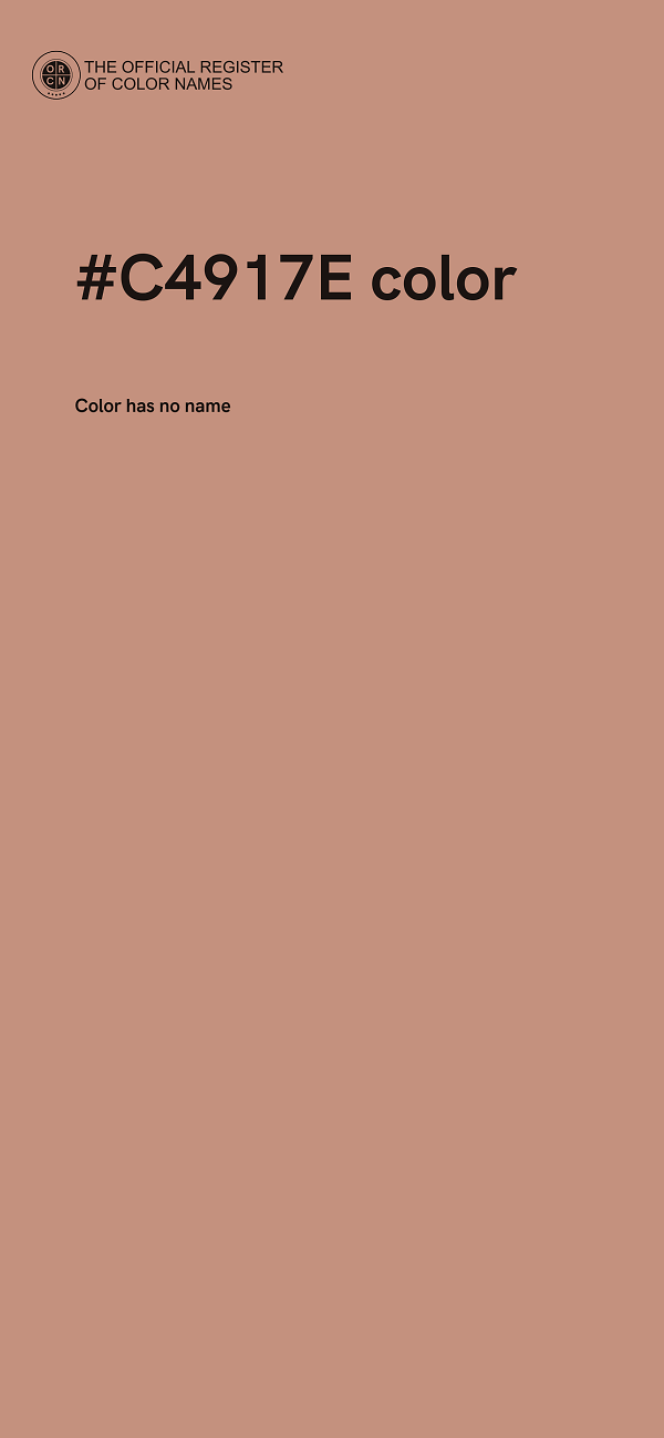 #C4917E color image