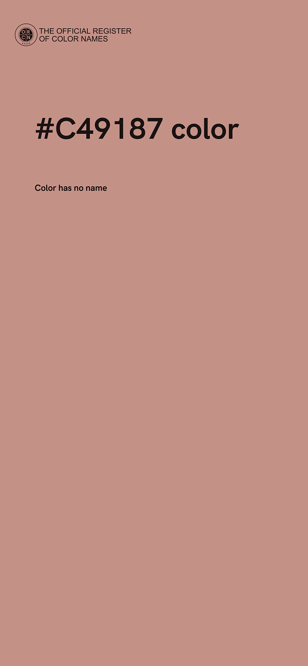 #C49187 color image
