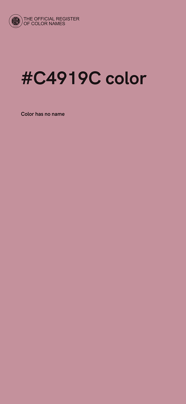 #C4919C color image
