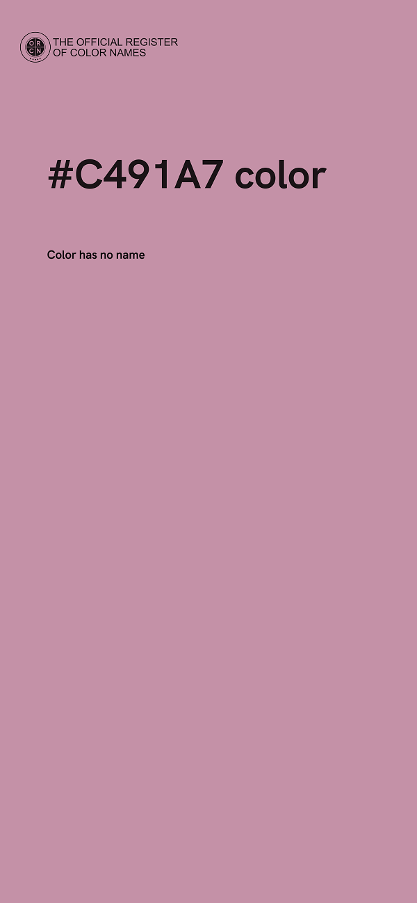 #C491A7 color image