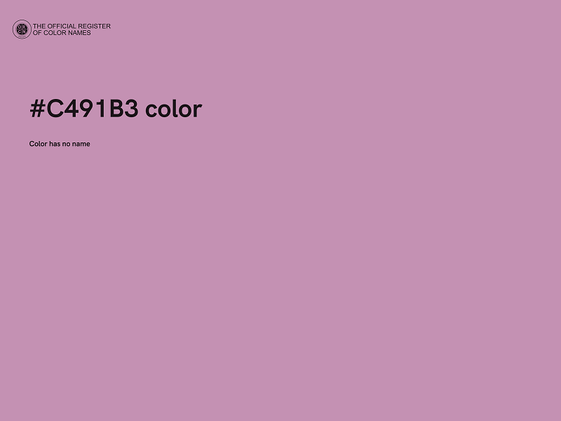 #C491B3 color image