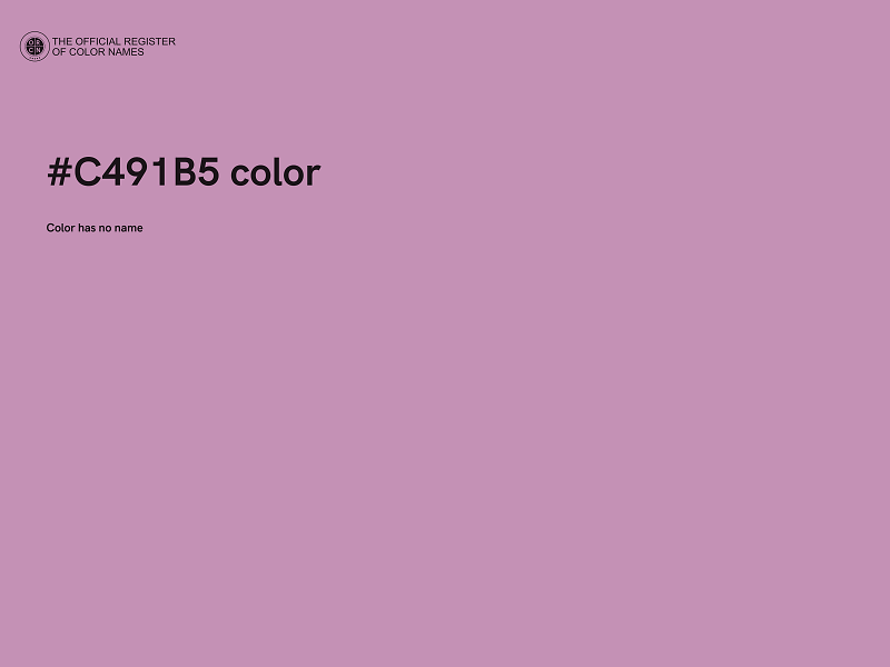 #C491B5 color image