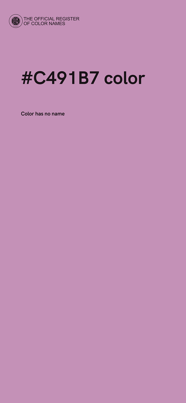 #C491B7 color image