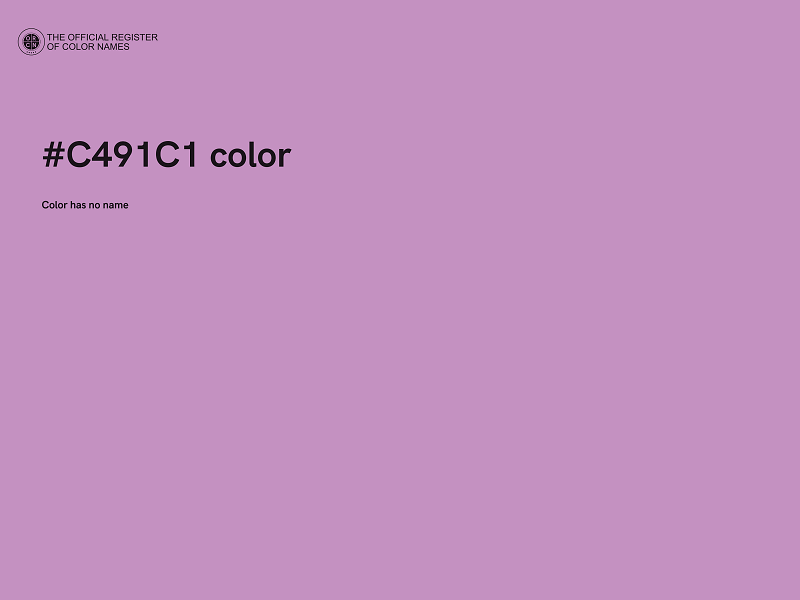 #C491C1 color image