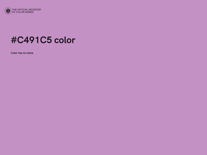 #C491C5 color image