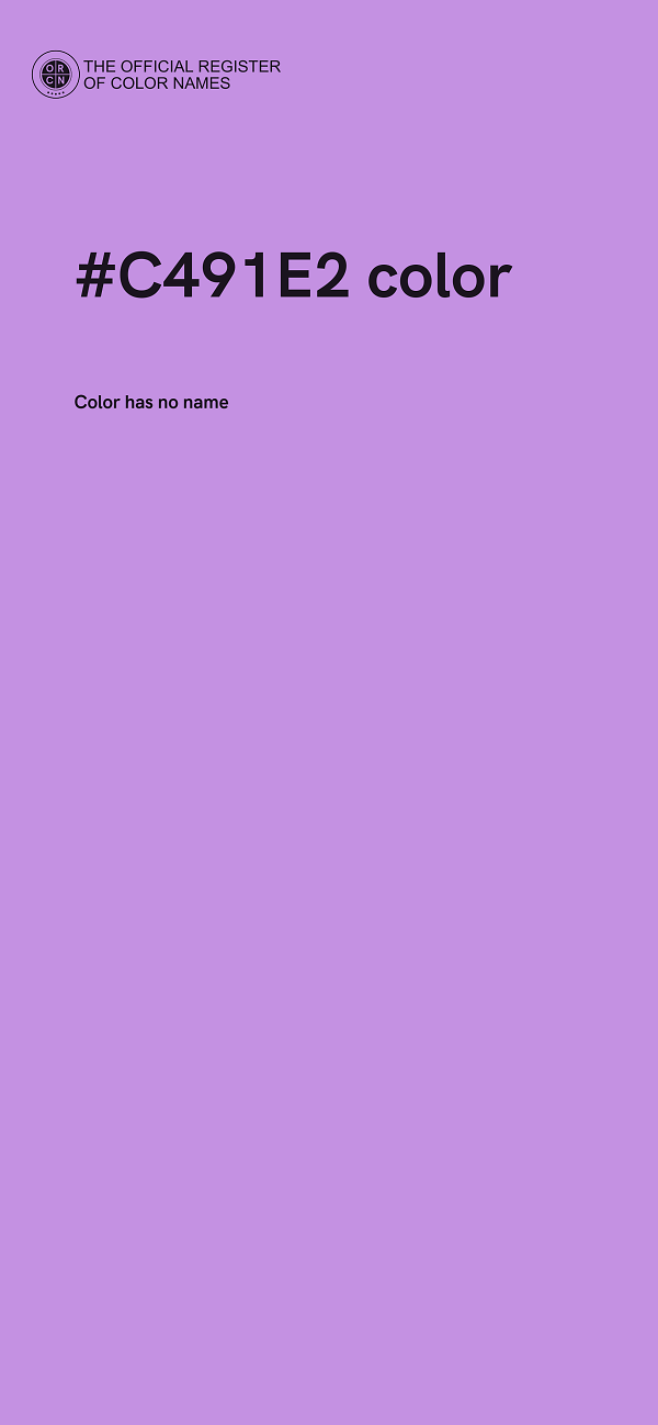 #C491E2 color image