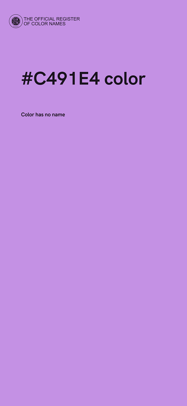 #C491E4 color image