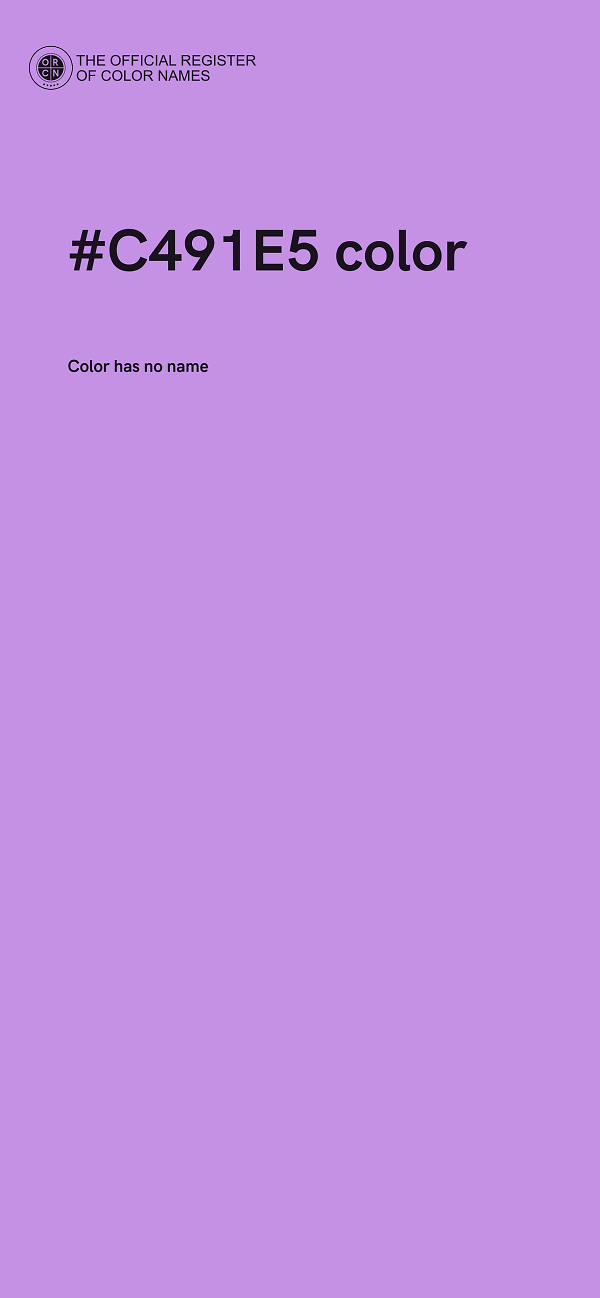 #C491E5 color image