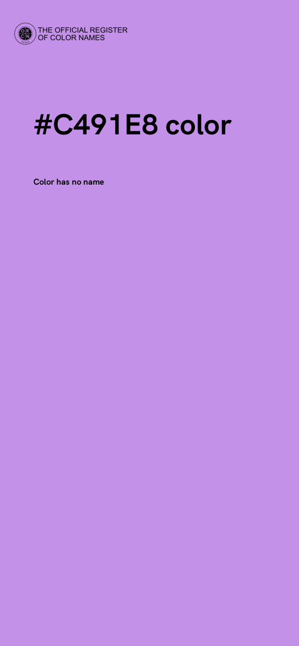 #C491E8 color image